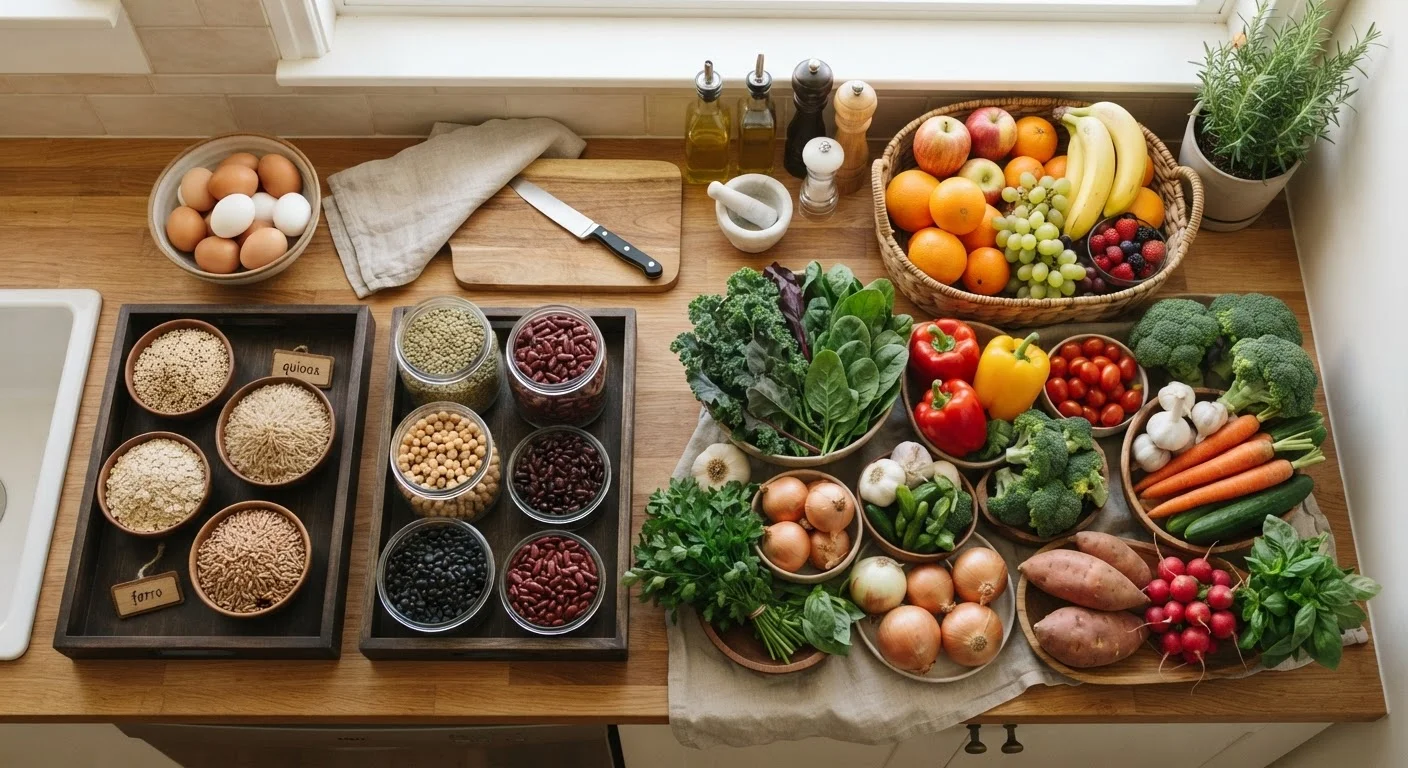 A Practical Grocery List for a More Balanced Week of Eating