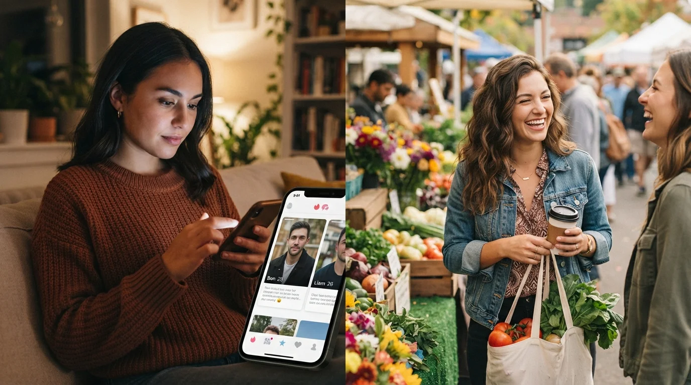 App-Based Dating vs. Meeting People Organically in Everyday Life