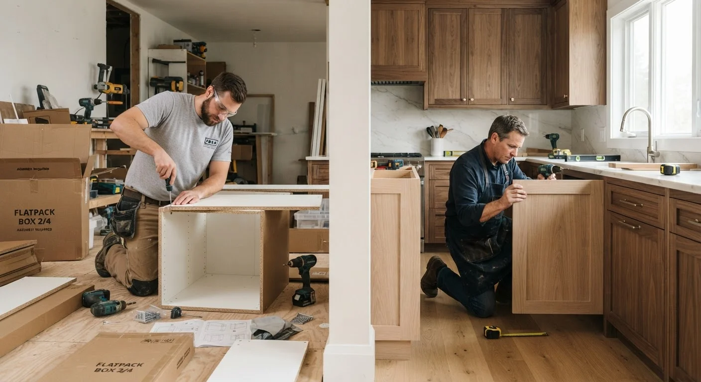 Flat Pack vs. Custom Cabinetry: What the Trade-offs Actually Look Like