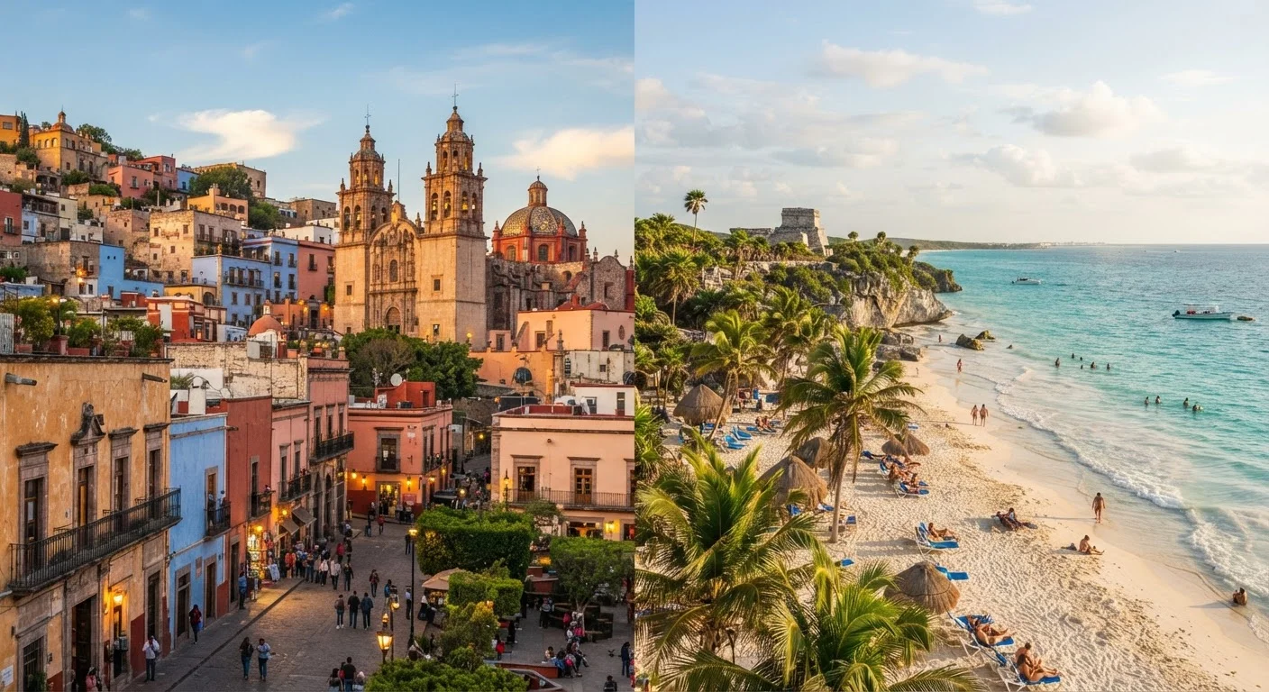 Mexico City vs. Cancún: Two Very Different Sides of the Same Country
