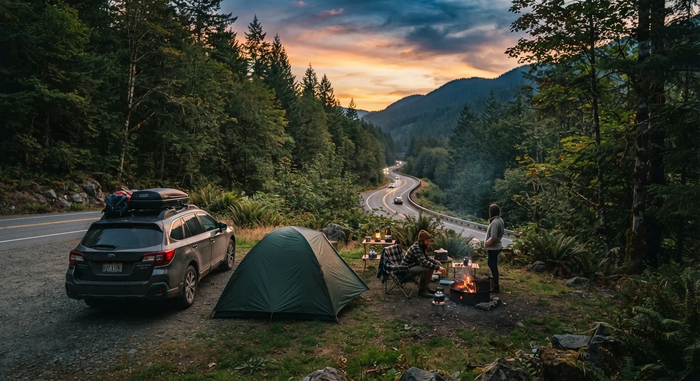 Overnight Stops: Camping, Motels, and Sleeping in Your Car Compared